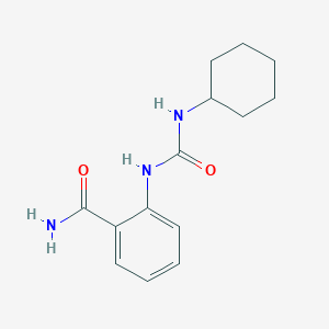 molecular formula C14H19N3O2 B320545 2-{[(Cyclohexylamino)carbonyl]amino}benzamide 