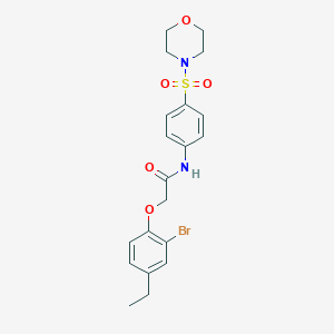 2-(2-bromo-4-ethylphenoxy)-N-[4-(4-morpholinylsulfonyl)phenyl]acetamide