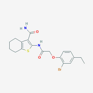 2-{[(2-Bromo-4-ethylphenoxy)acetyl]amino}-4,5,6,7-tetrahydro-1-benzothiophene-3-carboxamide