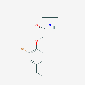 molecular formula C14H20BrNO2 B320555 2-(2-bromo-4-ethylphenoxy)-N-tert-butylacetamide 