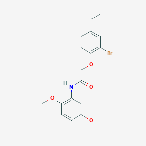 2-(2-bromo-4-ethylphenoxy)-N-(2,5-dimethoxyphenyl)acetamide