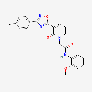 N-(2-methoxyphenyl)-2-(2-oxo-3-(3-(p-tolyl)-1,2,4-oxadiazol-5-yl)pyridin-1(2H)-yl)acetamide