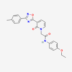 molecular formula C24H22N4O4 B3205589 N-(4-ethoxyphenyl)-2-(2-oxo-3-(3-(p-tolyl)-1,2,4-oxadiazol-5-yl)pyridin-1(2H)-yl)acetamide CAS No. 1040650-40-5
