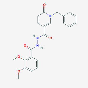 1-benzyl-N'-(2,3-dimethoxybenzoyl)-6-oxo-1,6-dihydropyridine-3-carbohydrazide