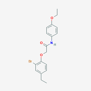 2-(2-bromo-4-ethylphenoxy)-N-(4-ethoxyphenyl)acetamide