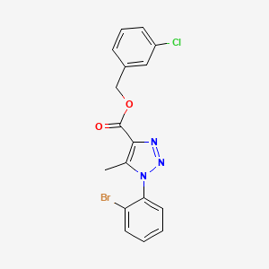 (3-chlorophenyl)methyl 1-(2-bromophenyl)-5-methyl-1H-1,2,3-triazole-4-carboxylate