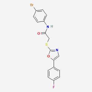 N-(4-bromophenyl)-2-{[5-(4-fluorophenyl)-1,3-oxazol-2-yl]sulfanyl}acetamide