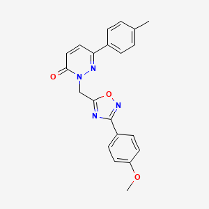 2-{[3-(4-methoxyphenyl)-1,2,4-oxadiazol-5-yl]methyl}-6-(4-methylphenyl)-2,3-dihydropyridazin-3-one