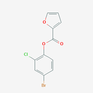 molecular formula C11H6BrClO3 B320580 4-Bromo-2-chlorophenyl 2-furoate 