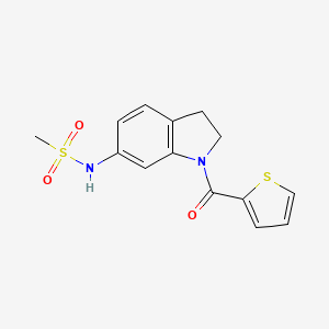 N-(1-(thiophene-2-carbonyl)indolin-6-yl)methanesulfonamide