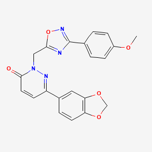 6-(2H-1,3-benzodioxol-5-yl)-2-{[3-(4-methoxyphenyl)-1,2,4-oxadiazol-5-yl]methyl}-2,3-dihydropyridazin-3-one