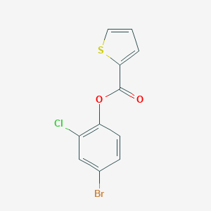 molecular formula C11H6BrClO2S B320581 4-Bromo-2-chlorophenyl 2-thiophenecarboxylate 