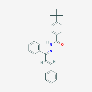 molecular formula C26H26N2O B320592 4-tert-butyl-N'-(1,3-diphenyl-2-propenylidene)benzohydrazide 