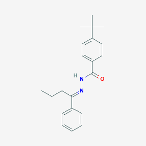 4-tert-butyl-N'-(1-phenylbutylidene)benzohydrazide