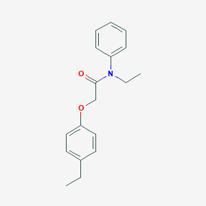 molecular formula C18H21NO2 B320600 N-ethyl-2-(4-ethylphenoxy)-N-phenylacetamide 