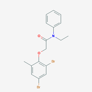 molecular formula C17H17Br2NO2 B320606 2-(2,4-dibromo-6-methylphenoxy)-N-ethyl-N-phenylacetamide 
