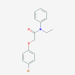 molecular formula C16H16BrNO2 B320607 2-(4-bromophenoxy)-N-ethyl-N-phenylacetamide 