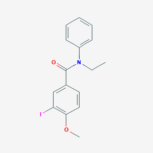 molecular formula C16H16INO2 B320614 N-ethyl-3-iodo-4-methoxy-N-phenylbenzamide 
