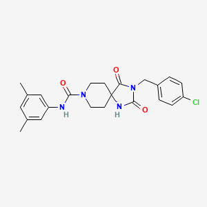 3-(4-chlorobenzyl)-N-(3,5-dimethylphenyl)-2,4-dioxo-1,3,8-triazaspiro[4.5]decane-8-carboxamide