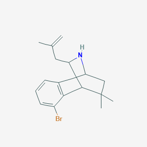 5-Bromo-3,3-dimethyl-9-(2-methylprop-2-en-1-yl)-1,2,3,4-tetrahydro-1,4-(epiminomethano)naphthalene