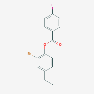 2-Bromo-4-ethylphenyl 4-fluorobenzoate