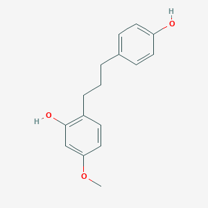 molecular formula C16H18O3 B032063 2-[3-(4-Hydroxyphenyl)propyl]-5-methoxyphenol CAS No. 73731-87-0