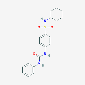 molecular formula C19H23N3O3S B320630 4-[(anilinocarbonyl)amino]-N-cyclohexylbenzenesulfonamide 