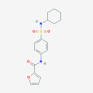 molecular formula C17H20N2O4S B320631 N-[4-(cyclohexylsulfamoyl)phenyl]furan-2-carboxamide 