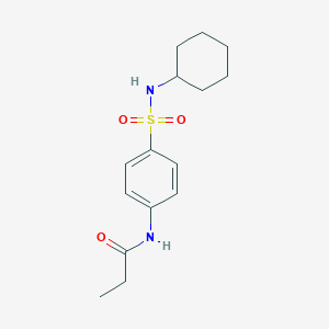 N-[4-(cyclohexylsulfamoyl)phenyl]propanamide