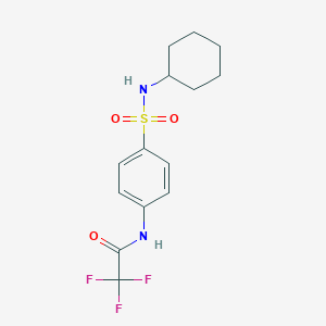 N-[4-(cyclohexylsulfamoyl)phenyl]-2,2,2-trifluoroacetamide