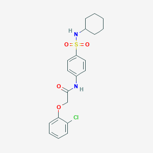2-(2-chlorophenoxy)-N-[4-(cyclohexylsulfamoyl)phenyl]acetamide