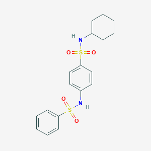 N-cyclohexyl-4-[(phenylsulfonyl)amino]benzenesulfonamide