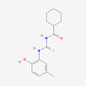 N-[(2-hydroxy-5-methylphenyl)carbamothioyl]cyclohexanecarboxamide