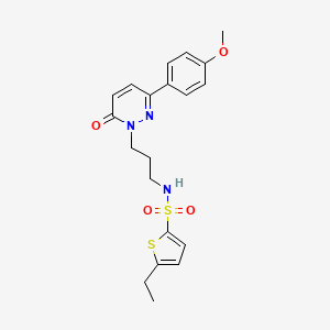 molecular formula C20H23N3O4S2 B3206480 5-ethyl-N-(3-(3-(4-methoxyphenyl)-6-oxopyridazin-1(6H)-yl)propyl)thiophene-2-sulfonamide CAS No. 1040669-61-1