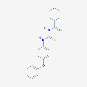 molecular formula C20H22N2O2S B320649 N-[(4-phenoxyphenyl)carbamothioyl]cyclohexanecarboxamide 