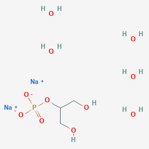 molecular formula C3H17Na2O11P B032065 五水合 2-甘油磷酸二钠 CAS No. 13408-09-8