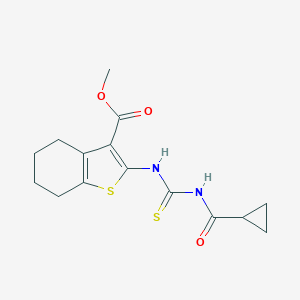 Methyl 2-{[(cyclopropylcarbonyl)carbamothioyl]amino}-4,5,6,7-tetrahydro-1-benzothiophene-3-carboxylate