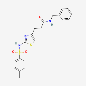 N-benzyl-3-(2-(4-methylphenylsulfonamido)thiazol-4-yl)propanamide