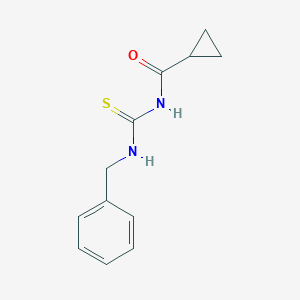 molecular formula C12H14N2OS B320660 N-(benzylcarbamothioyl)cyclopropanecarboxamide 