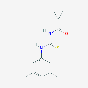 molecular formula C13H16N2OS B320661 N-[(3,5-dimethylphenyl)carbamothioyl]cyclopropanecarboxamide 