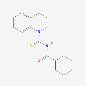 molecular formula C17H22N2OS B320669 N-(3,4-dihydro-1(2H)-quinolinylcarbothioyl)cyclohexanecarboxamide 