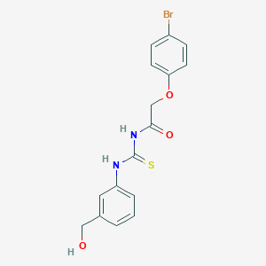 molecular formula C16H15BrN2O3S B320671 N-[(4-bromophenoxy)acetyl]-N'-[3-(hydroxymethyl)phenyl]thiourea 