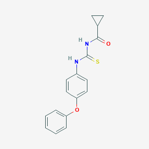 molecular formula C17H16N2O2S B320674 N-[(4-phenoxyphenyl)carbamothioyl]cyclopropanecarboxamide 