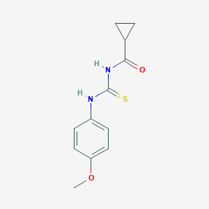 molecular formula C12H14N2O2S B320679 N-[(4-methoxyphenyl)carbamothioyl]cyclopropanecarboxamide 