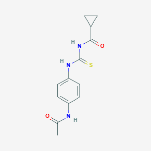 N-[4-({[(cyclopropylcarbonyl)amino]carbothioyl}amino)phenyl]acetamide