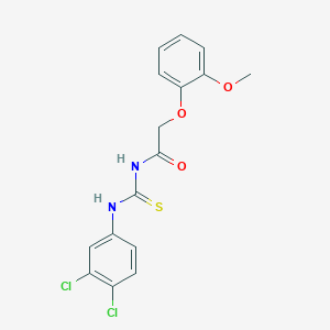 N-[(3,4-dichlorophenyl)carbamothioyl]-2-(2-methoxyphenoxy)acetamide