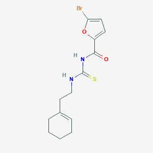 molecular formula C14H17BrN2O2S B320687 5-bromo-N-({[2-(1-cyclohexen-1-yl)ethyl]amino}carbonothioyl)-2-furamide 