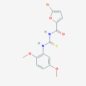 molecular formula C14H13BrN2O4S B320692 5-bromo-N-[(2,5-dimethoxyphenyl)carbamothioyl]furan-2-carboxamide 