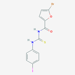 molecular formula C12H8BrIN2O2S B320696 5-bromo-N-[(4-iodophenyl)carbamothioyl]furan-2-carboxamide 