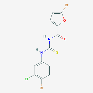 molecular formula C12H7Br2ClN2O2S B320697 5-bromo-N-[(4-bromo-3-chlorophenyl)carbamothioyl]furan-2-carboxamide 